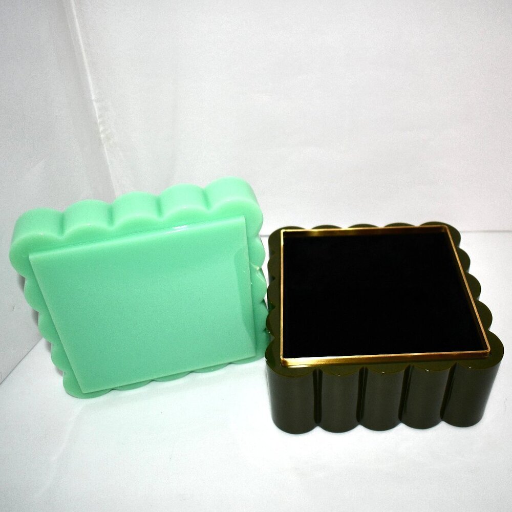 Jonathan Adler Fleur MEDIUM Acrylic Box in Multi #401237939024 NWT